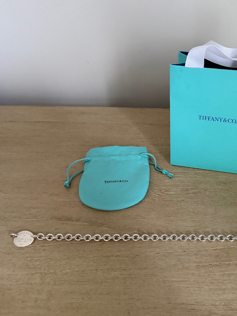 Vintage Tiffany & Co Please Return To Tiffany Oval Tag Necklace